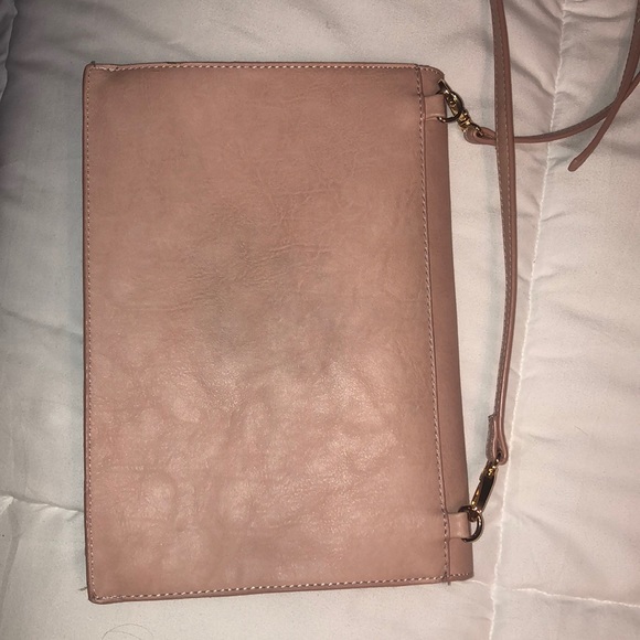 Blush fringe-animal print int- cross body clutch - Picture 3 of 7